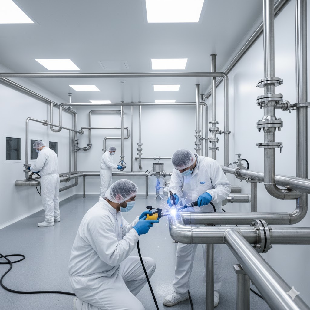 Fabricación y montaje de sistemas de piping sanitario industrial